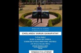 Mr.Cholanda Varun Ganapathy, lieutenant, ( 2014-2018) Batch, Dept. of Mechanical Engineering , Sir MVIT